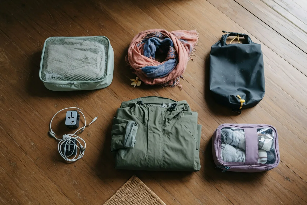 Packing for Thailand — on the ground.